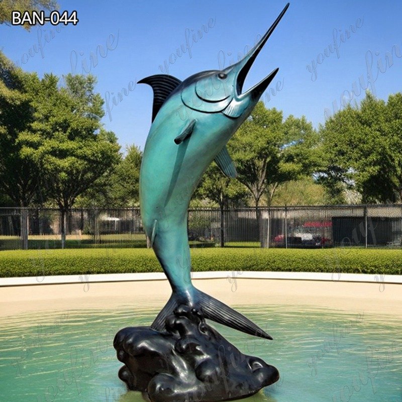 bronze marlin sculpture (3)