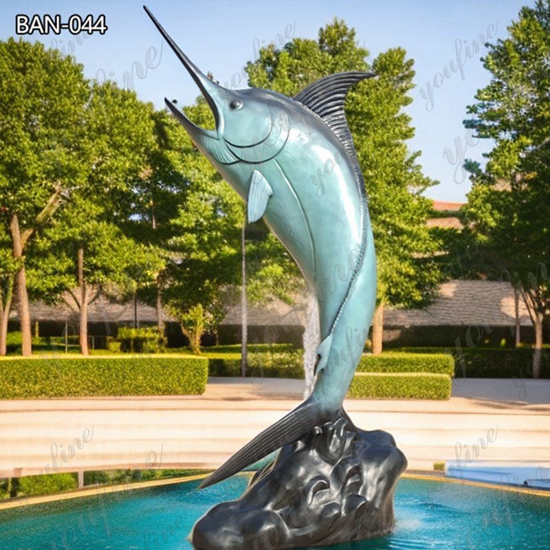 bronze marlin sculpture (4)