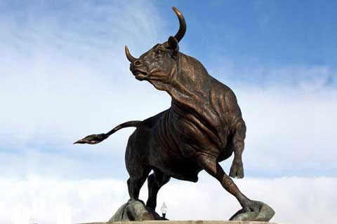 2020 Hot Selling Large Bronze Brave Bull Outdoor Statues for Sale