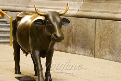 2020 Outdoor wildlife copper bull statue sculptures metal art sculptures for sale