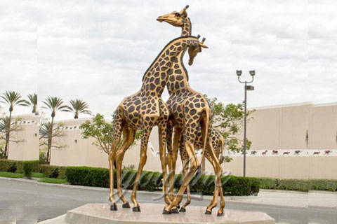 Animal decorative statue brass giraffe statues for sale ...
