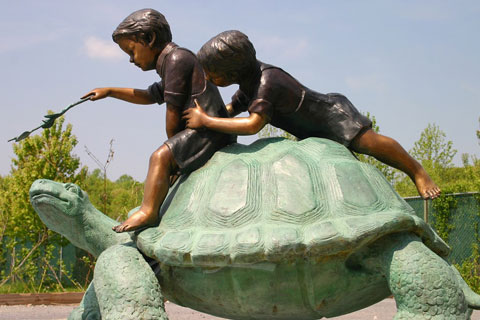 Bronze animal sculpture large outdoor turtle statue for sale