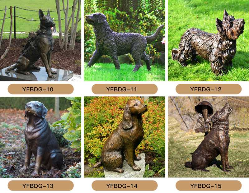 Bronze dog Statue - YouFine Sculpture (2)