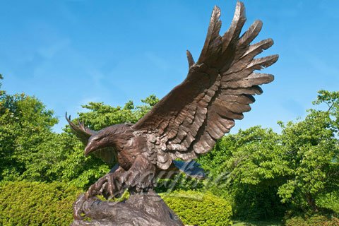 Cast Brass Bronze Eagles Sculptures For Sale