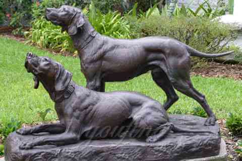 Customized bronze animal statue bronze welcome dog statues