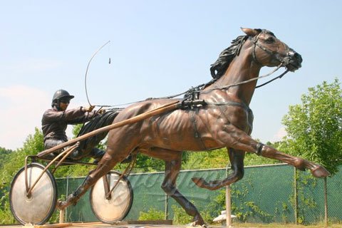 High Quality Large Outdoor Bronze Riding Horse Sculpture for sale BHS-003 Details