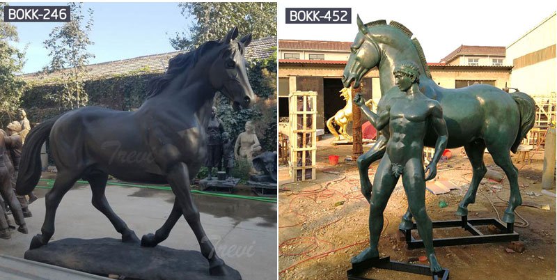High Quality Large Outdoor Bronze Riding Horse Sculpture for sale BHS-003 More Designs 