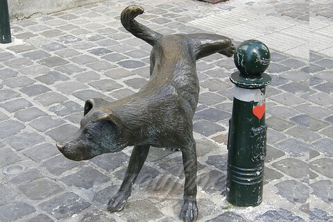 Hot sale life size metal bronze animal sculpture/dog statue