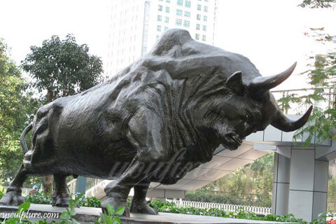 Life size brave Metal Life Size Bull Bronze Sculpture for Sale