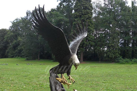 Outdoor Decorative eagles Bronze animal statues for sale