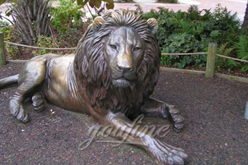 Outdoor Large Garden Bronze lion Statues for sale BOK-26 Details
