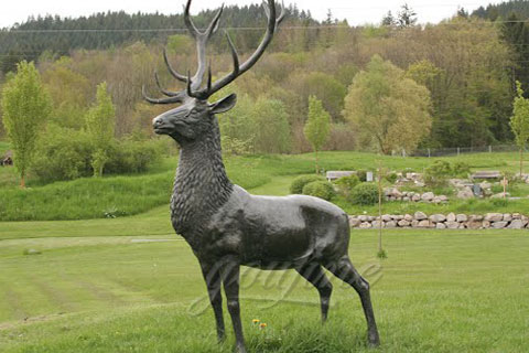 Wholesale Hot Selling wildlife bronze deer sculpture