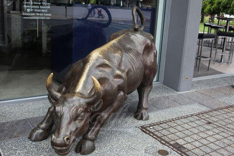Wholesale metal sculpture bull statue for sale