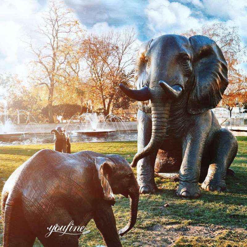 antique bronze elephant-YouFine Sculpture-02