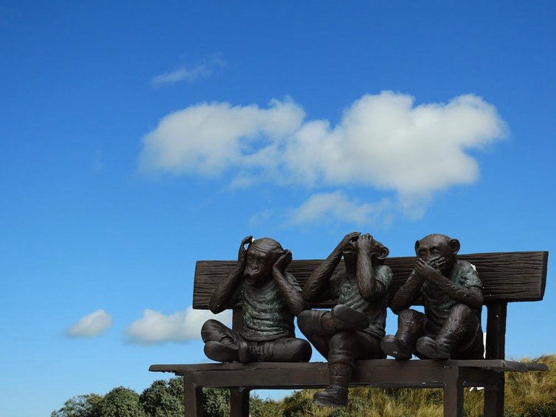 bronze 3 wise monkeys-YouFine Sculpture