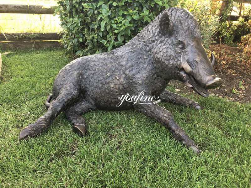 bronze boar statue-YouFine Sculpture