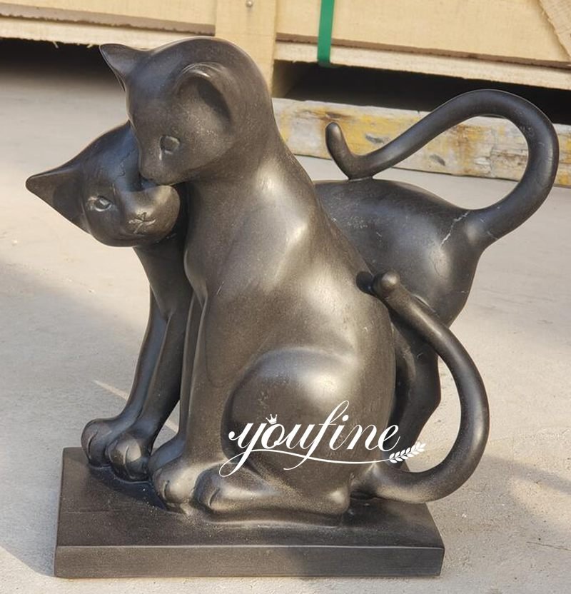 bronze cat garden statue-02-YouFine Sculpture