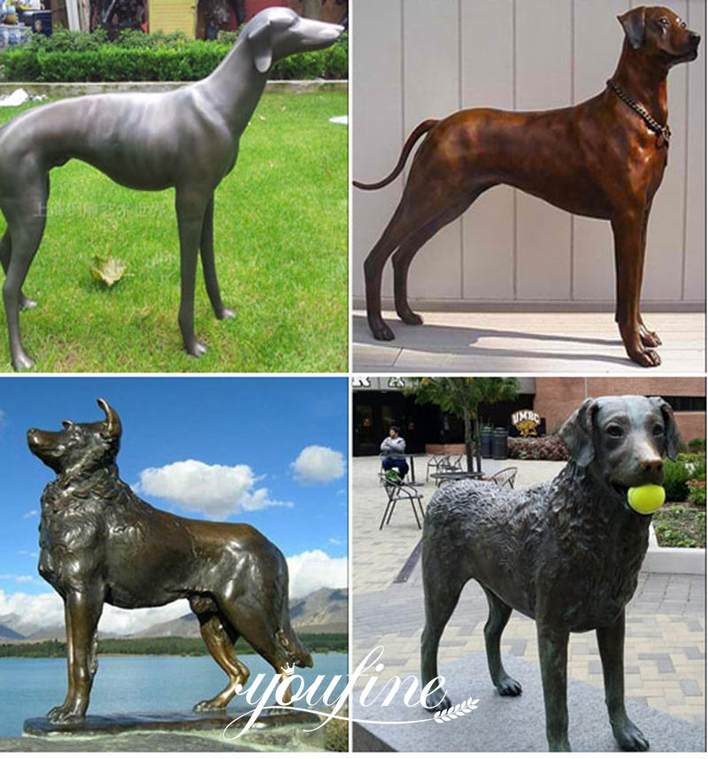 bronze dog -YouFine Sculpture