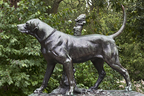 Welcome bronze animal statue bronze Customized dog statues at home