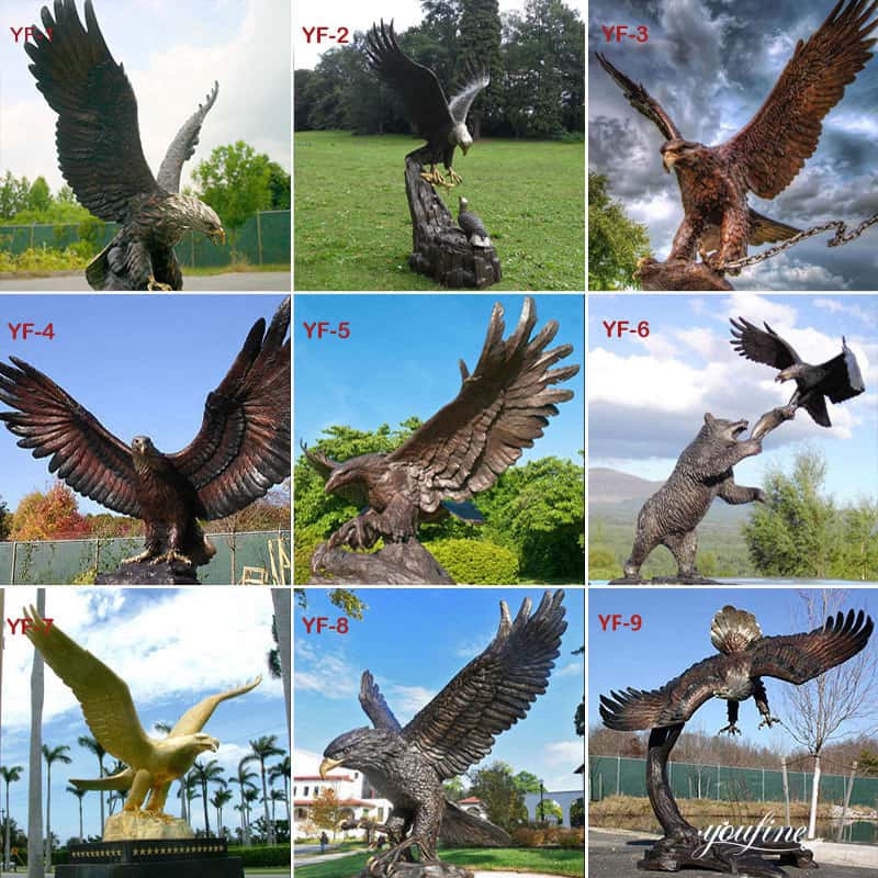 bronze eagle sculpture for sale