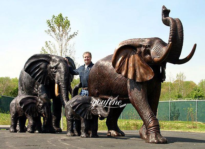 bronze elephant-YouFine Sculpture