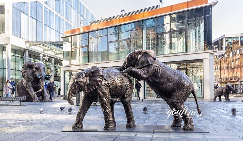 bronze elephant sculpture-YouFine Sculpture-01
