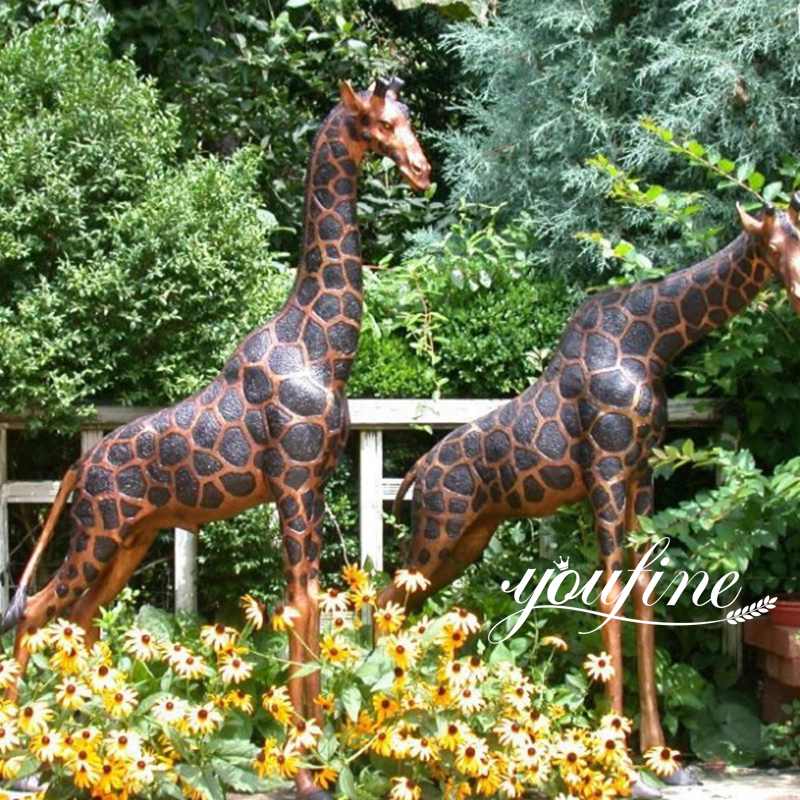 bronze giraffe-YouFine Sculpture