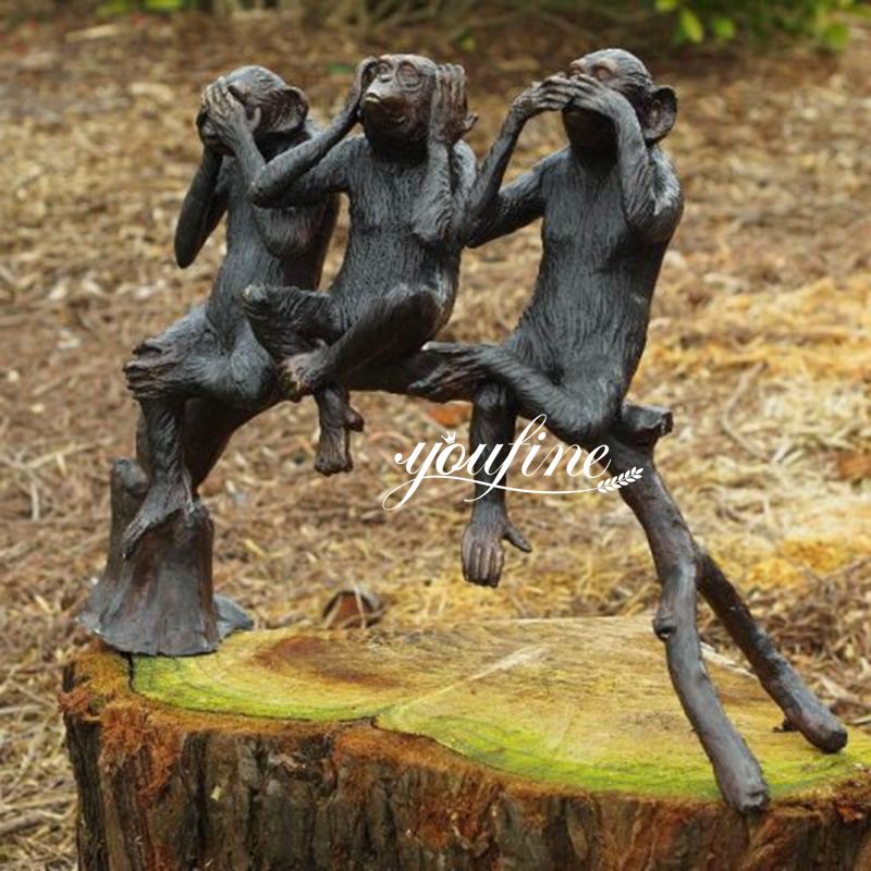 bronze three wise monkeys-01-YouFine Sculpture