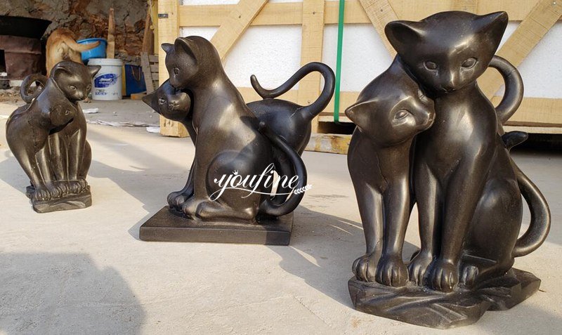 cat sculpture for garden-02-YouFine Sculpture