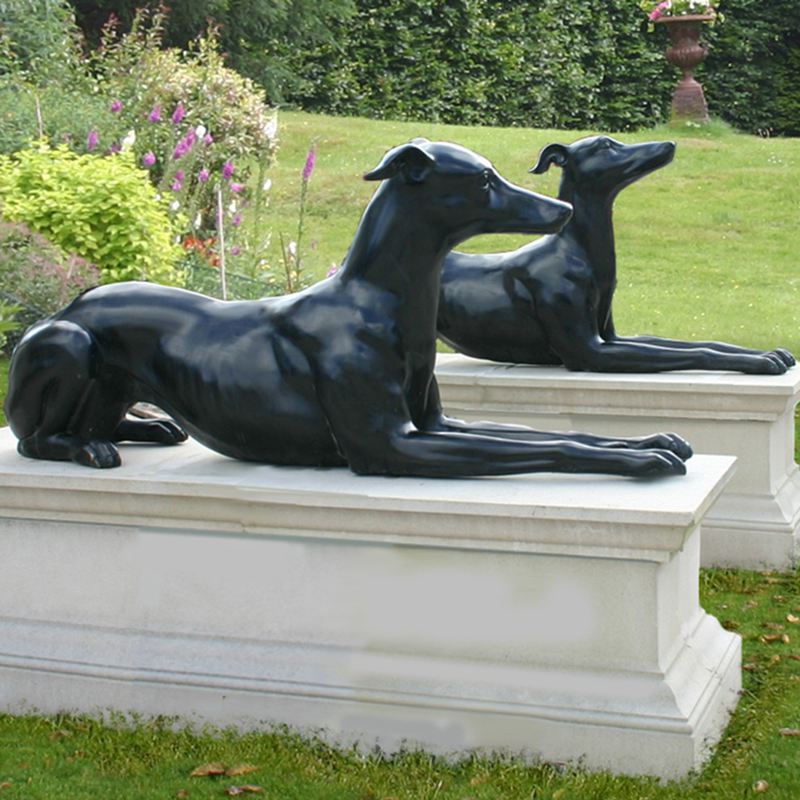 large dog statue for garden