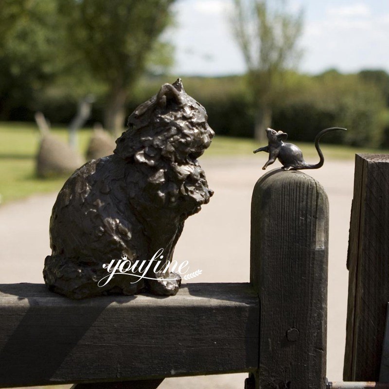 cat sculpture for garden-YouFine Sculpture