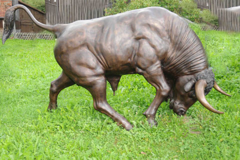 Wholesale for sale Modern Decoration Bronze Animal Bull Sculpture Garden