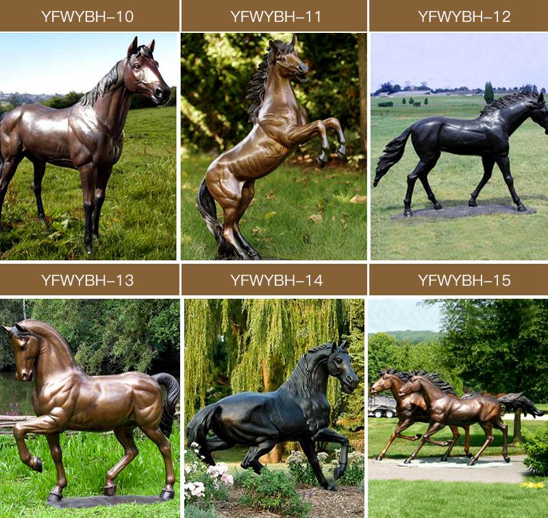 more bronze horse sculpture