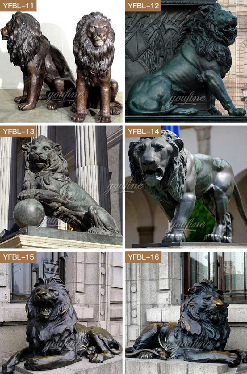 bronze-lion statue 