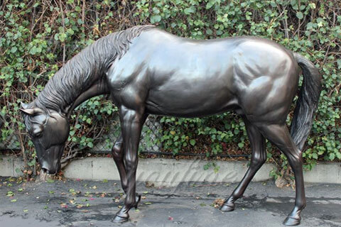 High quality bronze standing horse statues for outdoor