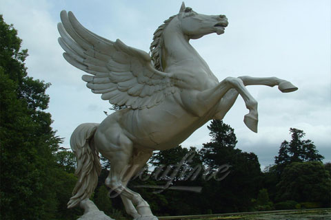 Life Size Bronze Wing Horse Statue for garden