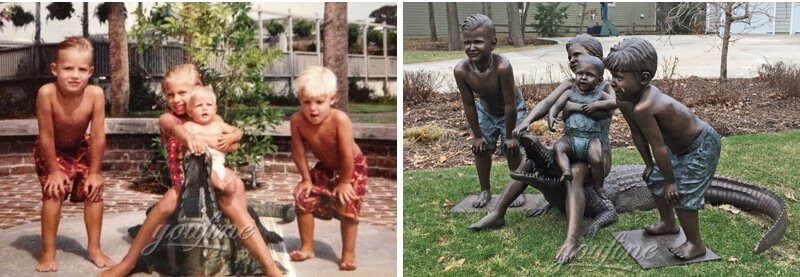 Customized bronze statues from a photo