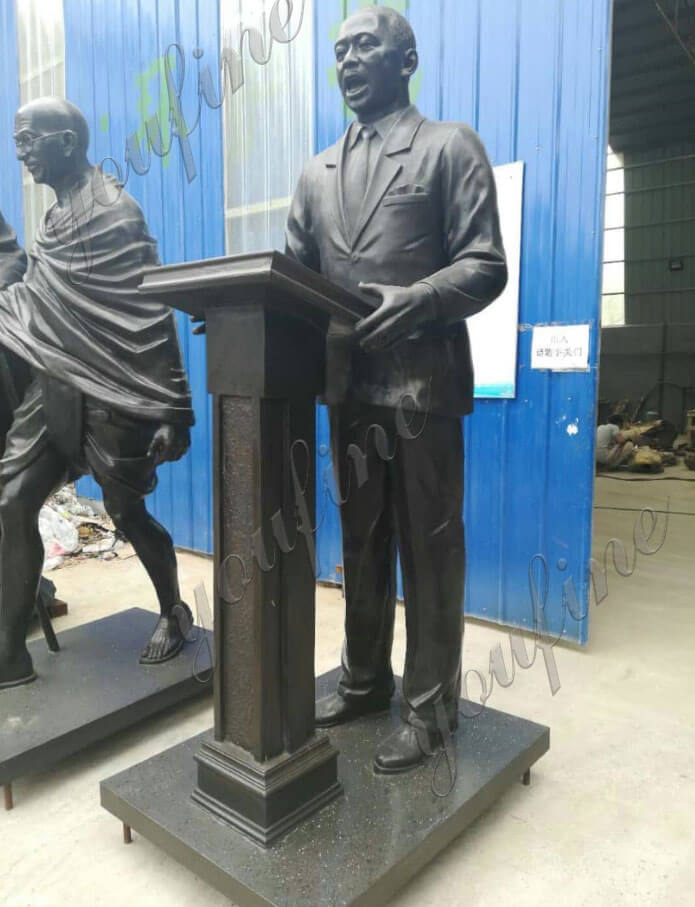 Life Size Custom Statue of Martin Luther King Jr. Statue in Bronze for Outside