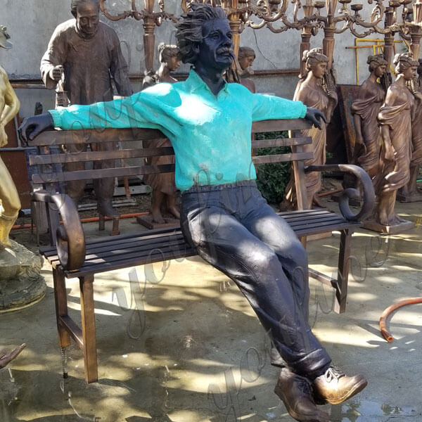BOKK-581 Famous Full Size Physicist Albert Einstein Statue in Bronze Outdoor Einstein Monuments