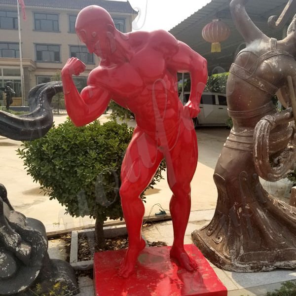 life size Bodybuilder Sculpture Bodybuilding Statue in Bronze Foundry