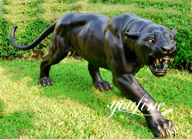 bronze panther sculpture-YouFine Sculpture2
