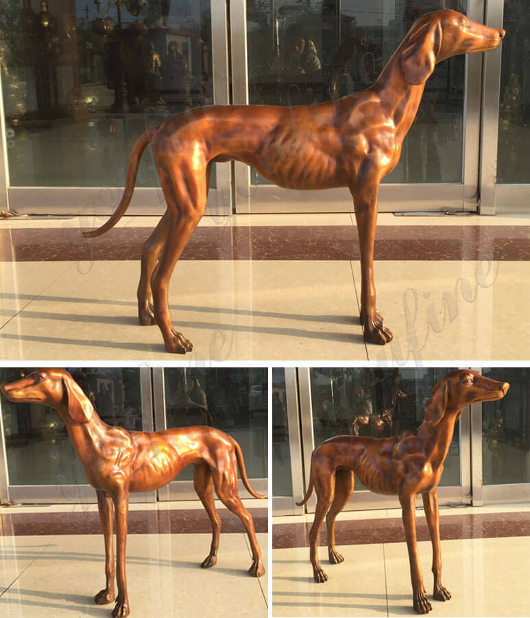 Bokk-651-bronze-greyhound-sculpture-garden-ornament-for-sale