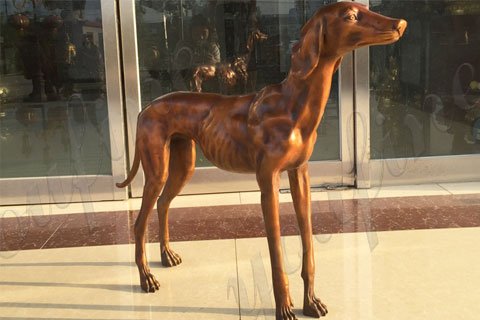 Bokk-651 bronze greyhound sculpture garden ornament for sale