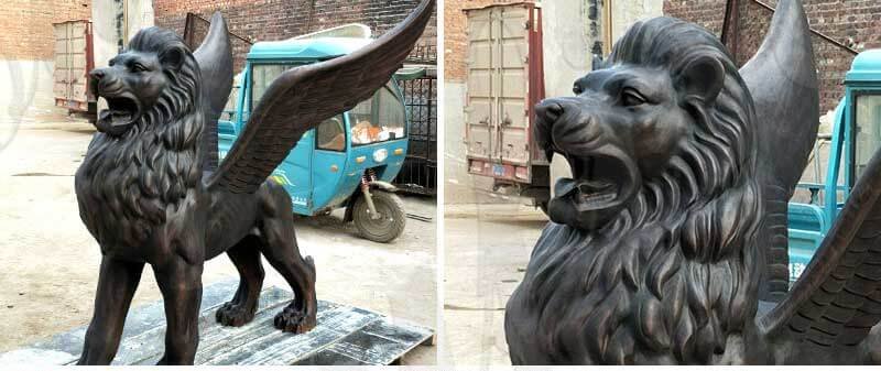 outdoor-life-size-bronze-black-lion-sculpture-for-diverway