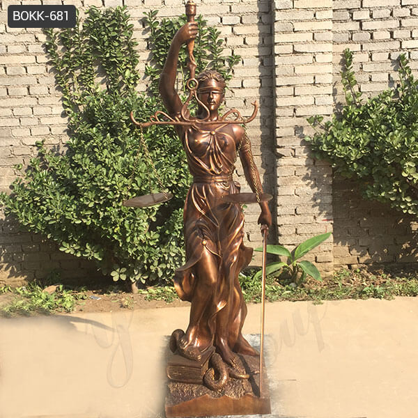BOKK-681 Bronze Large Blind Scale Lady Justice Sculpture for Sale