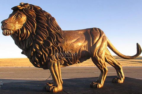 Custom Life Size Bronze Lion Sculpture Animal Statues for Sale BOKK-680