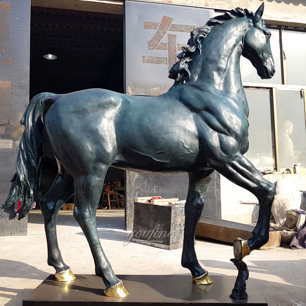 Online Large Outdoor Bronze Horse Art Sculpture Decoration for Sale BOKK-76