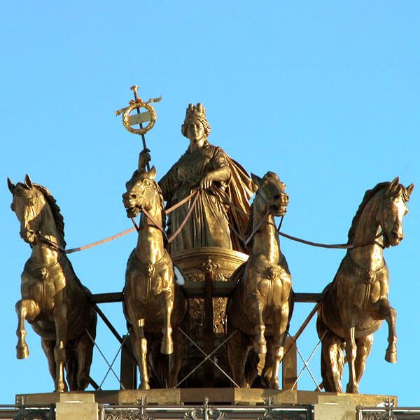 Bronze Braunschweiger Quadriga Sculpture