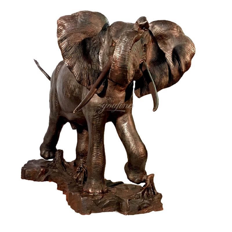 Outdoor Large Animal Sculpture Decoration Bronze Elephant Sculpture