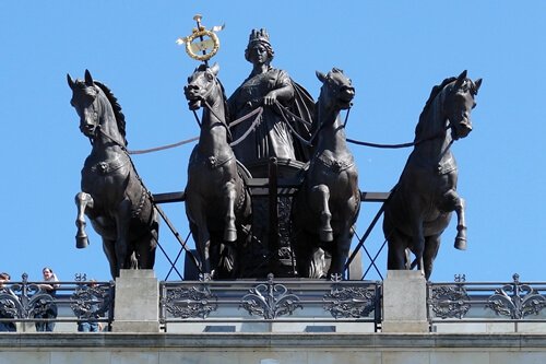 Famous Outdoor Bronze Braunschweiger Quadriga Sculpture for Sale BOKK-213